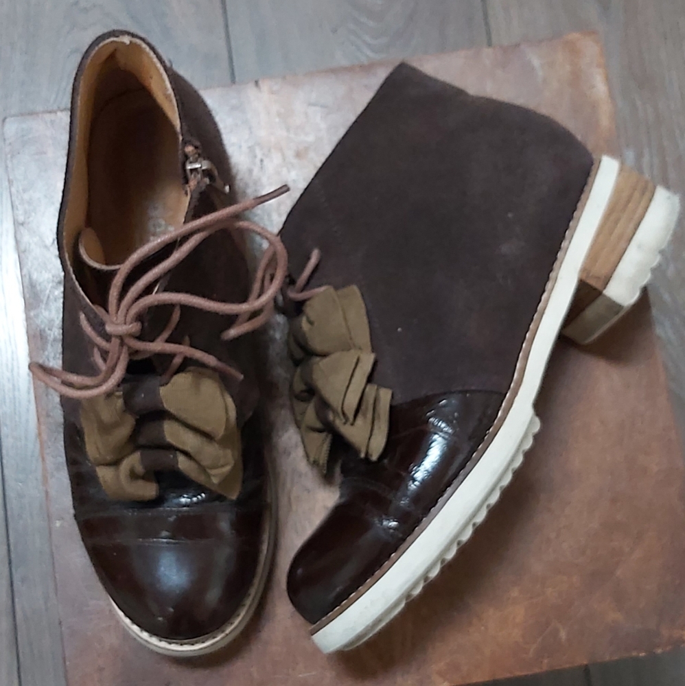 Propet suede + leather booties